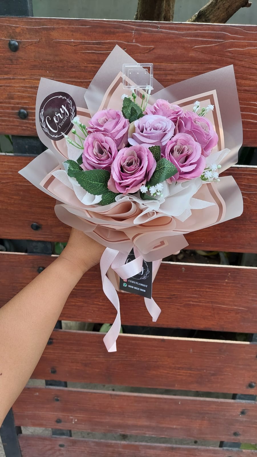 Buket Bunga Palsu 75k